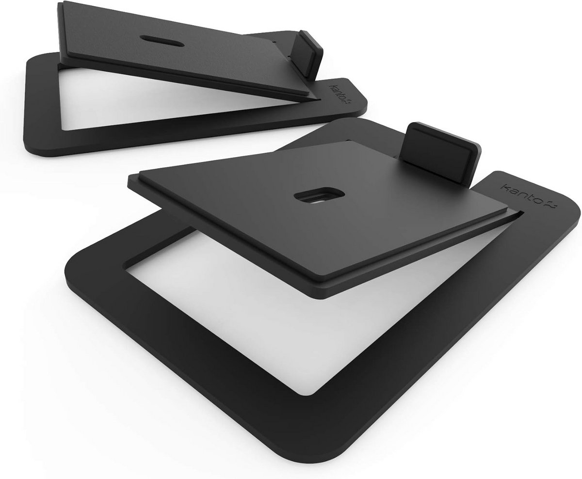 Desktop Speaker Stands for Large Speakers - Set of 2 (Black)
