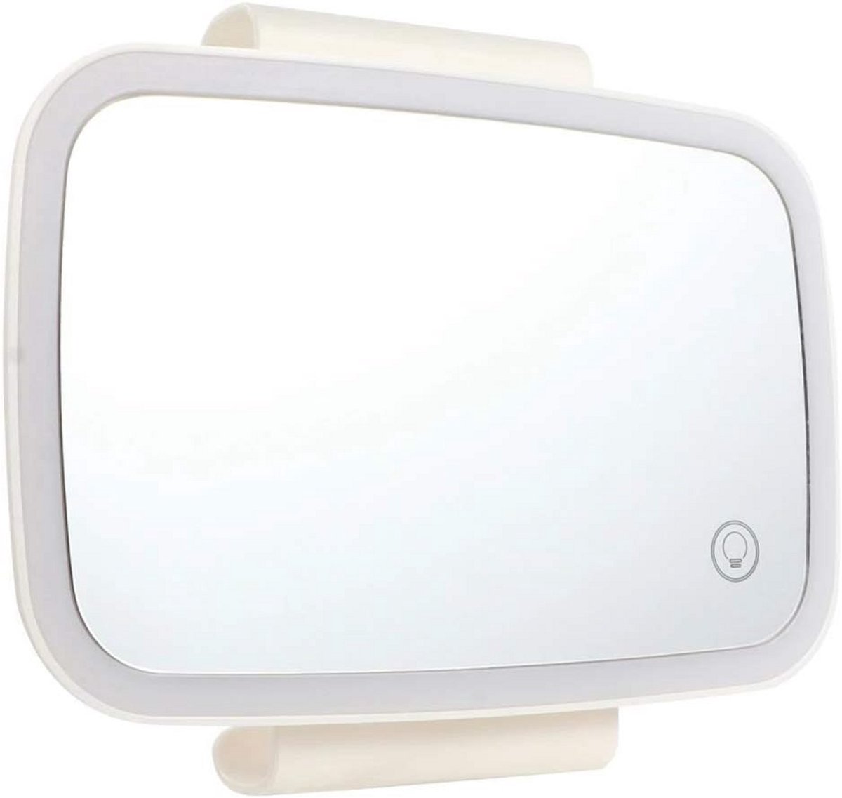 Oplaadbare LED Make-up Spiegel voor Zonneklep Auto - Touchscreen Cosmetische Spiegel