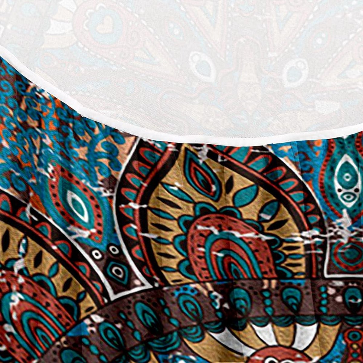 Ronde Tafelkleed Wasbaar Polyester met Elastische Rand voor Binnen en Buiten