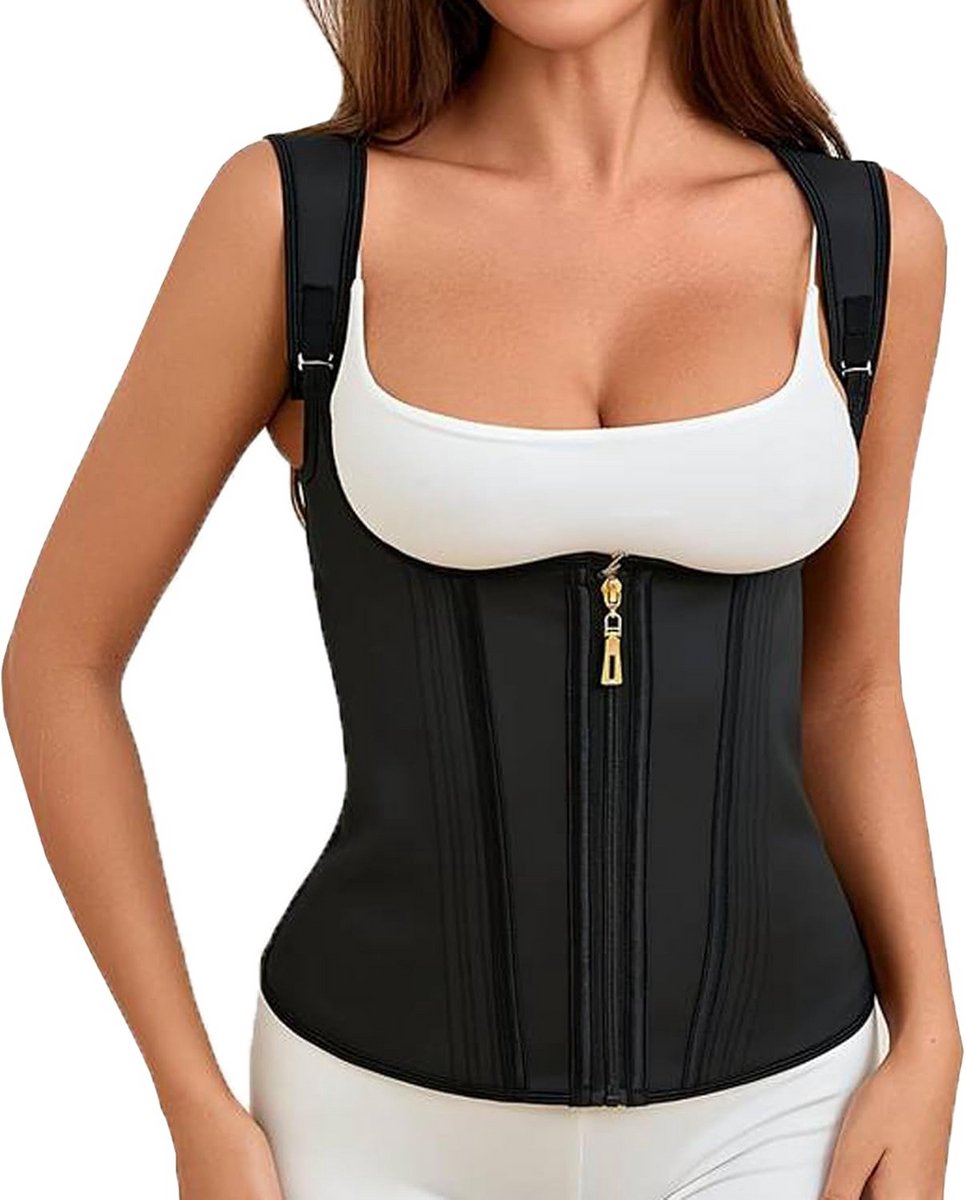 Shapewear Taillekorset voor Dames met Ritssluiting en Gespen voor Directe Taille- en Buikcorrectie