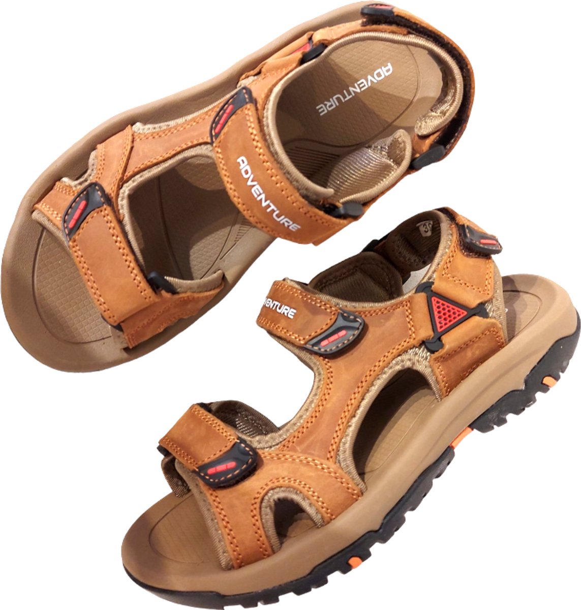 Adventure Sandaal Rock Bruin Leer High Soft Insole