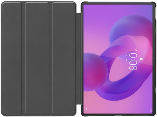Just in case Lenovo Idea Tab Tri-Fold Book Case Zwart