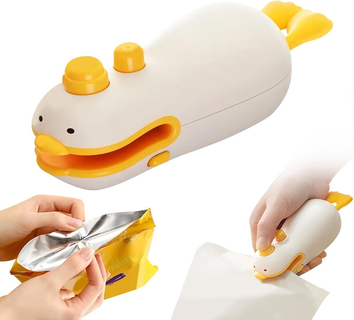 Mini Vacuümzaksealer - 3-in-1 Oplaadbare Voedselversiegelaar - Magnetisch & Ophangbaar Keukengadget - Voor Chips, Noten en Kruiden - Draagbare Handheld Versiegelaar