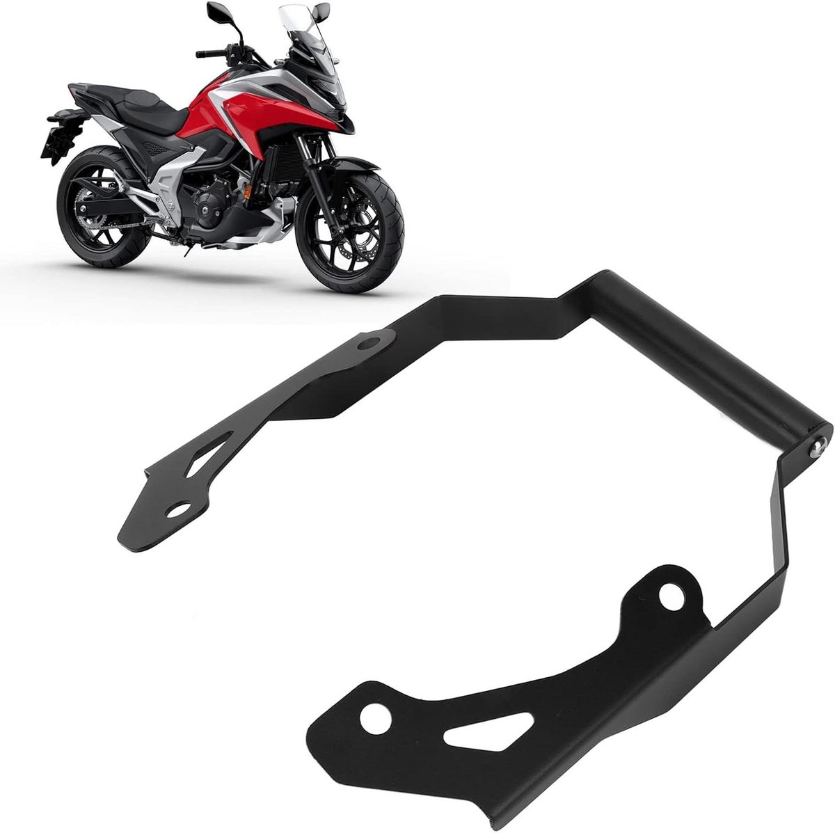 Motorfiets GPS-houder voor mobiele telefoon, verstelbare telefoonhouder, aluminium.