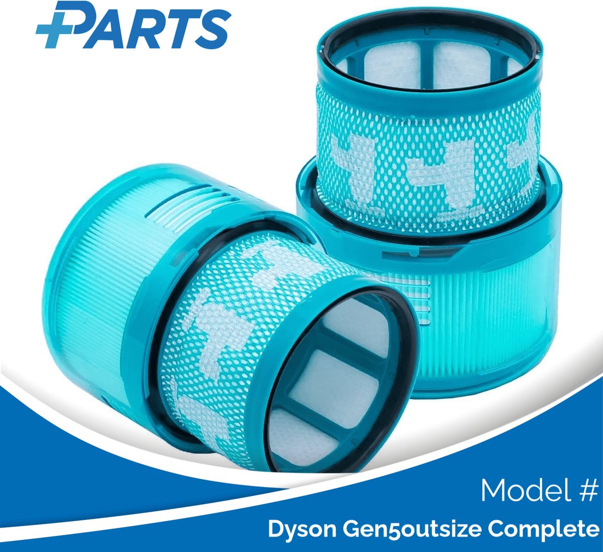 Dyson Gen5outsize Complete Filters (2 Stuks, Plus.Parts® alternatief voor 972352-01)