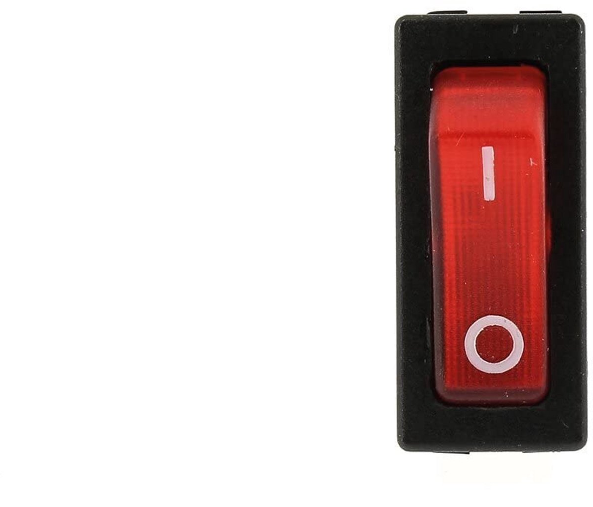 Schakelaar 12/24 Volt Rood voor Koelkast Onderdelen