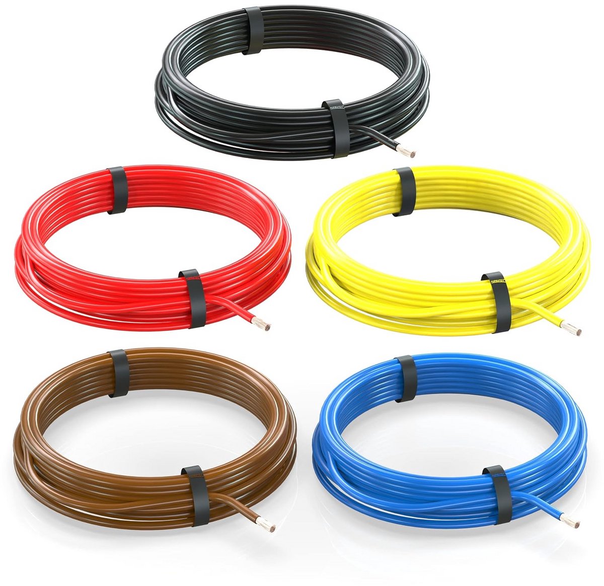 Voertuigkabel set 1,5 mm² FLRY-B meerkleurig voor auto en camper