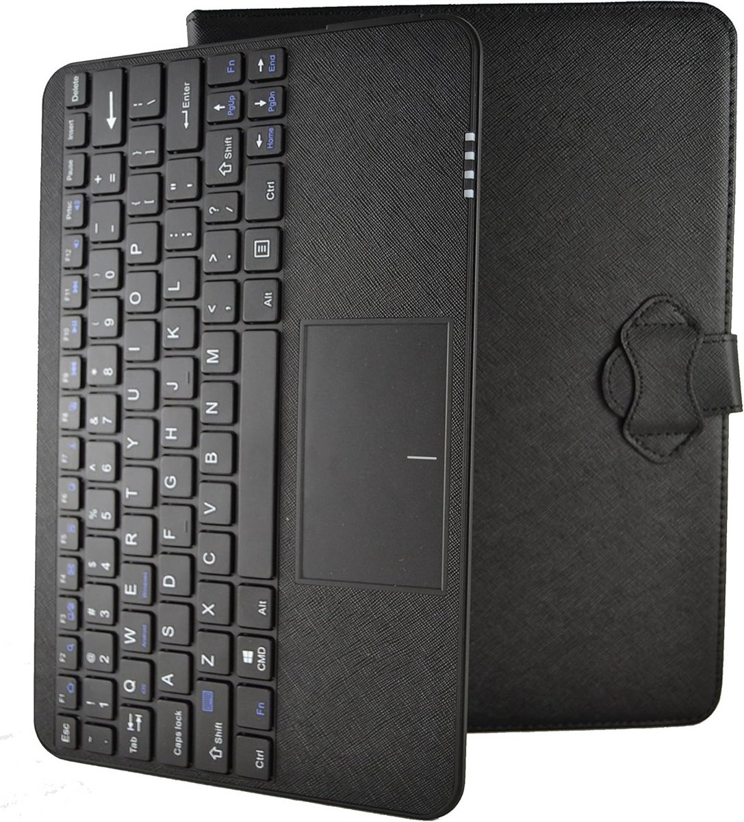 Universele Tablet Hoes 9.7 Inch met Afneembaar Bluetooth Toetsenbord en Touchpad (Zwart)