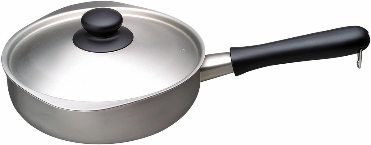 Matte Koekenpan 22cm RVS Duurzaam Bakken en Braden