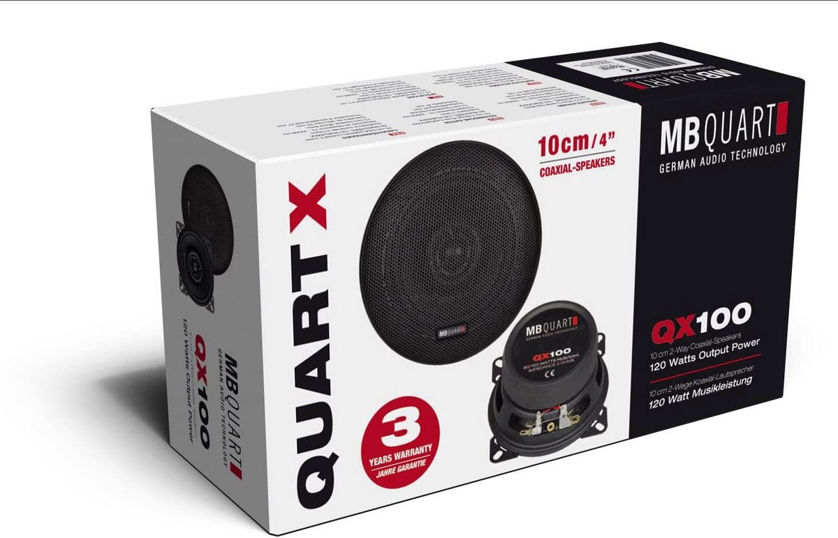 Coaxiale Auto Luidsprekers 10 cm 2-weg Hoge Kwaliteit Geluid