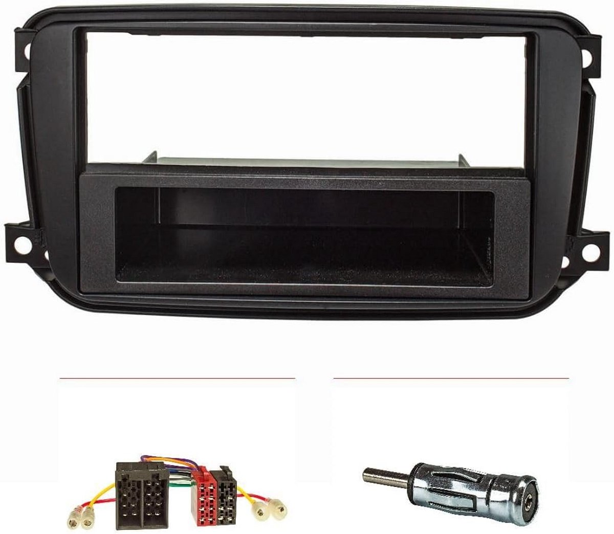 Inbouwset Radioframe 1-DIN voor Smart Fortwo (451) Facelift na 10/2010