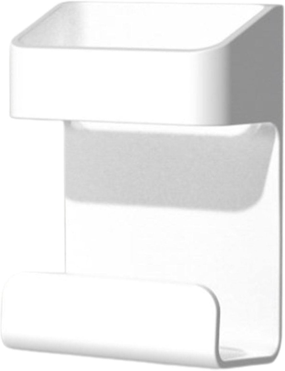 Afstandsbediening Houder - Muurbeugel Organizer - Afstandsbediening Opbergen - Zelfklevend Installatie - 6.6x4.2x9.6 cm - Wit