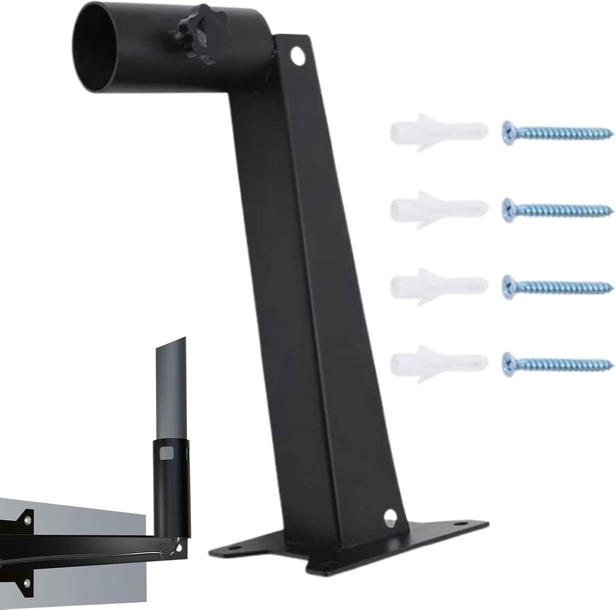 Metalen dakbeugel - Antenne houder - Satelliet internet - Verstelbare hoeken - 28 x 15 x 12 cm