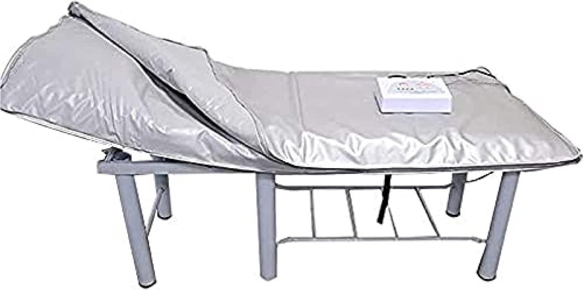 Saunadeken - Warmte deken infrarood - Wellness thuis - Twee warmtezones - 180 x 80 cm - Paars