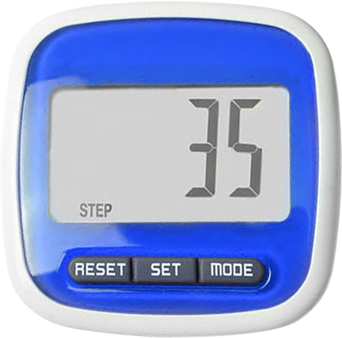 Stappenteller Clip - Activiteitentracker - Dagelijkse Beweging - 3D Sensor Technologie - Groot Display - Blauw