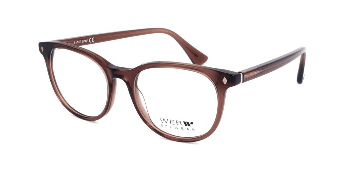 Web WE5398 Shiny dark brown 50/17/150 UNISEX Brilmonturen