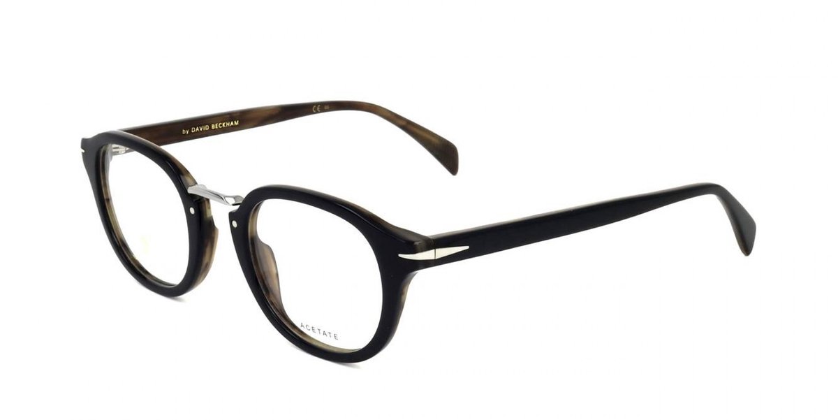 David Beckham DB 1086 Black striped brown 48/23/145 MAN Brilmonturen