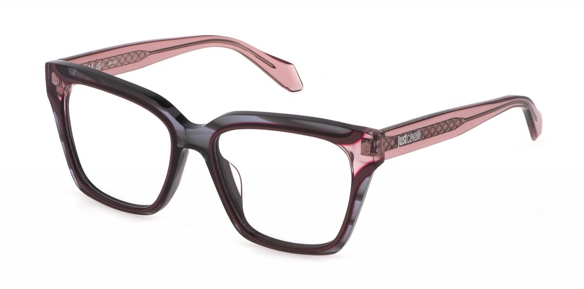 Just Cavalli VJC002V Grigio striato lucido 52/16/140 WOMAN Brilmonturen
