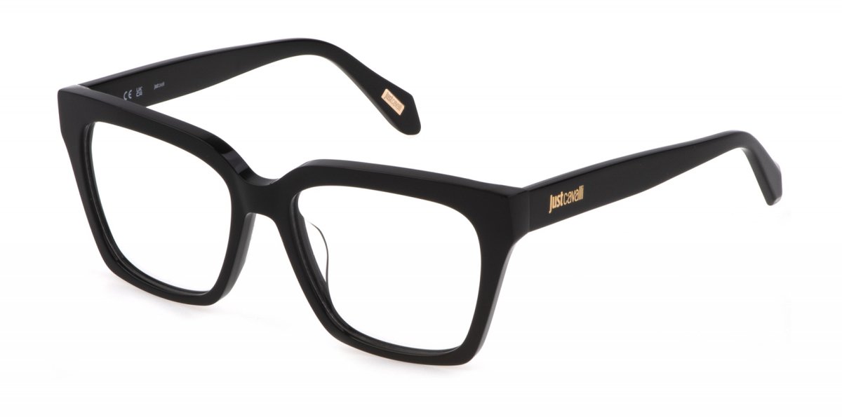Just Cavalli VJC002 Nero lucido 52/16/140 WOMAN Brilmonturen