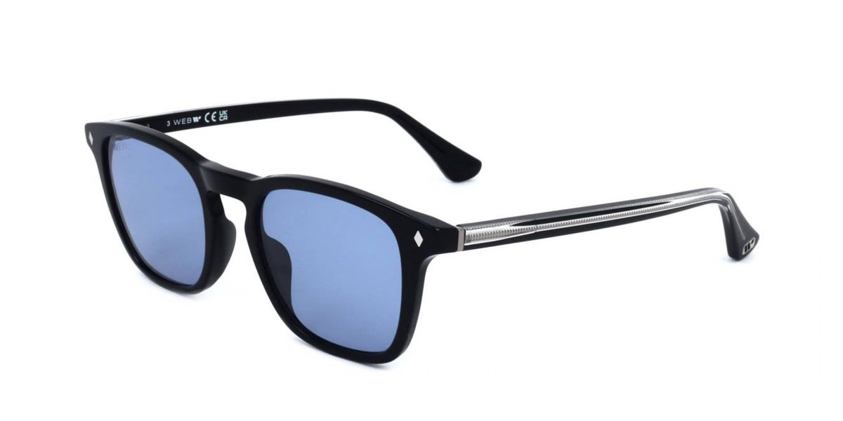 Web WE0327 Shiny black 50/20/145 MAN Zonnebrillen