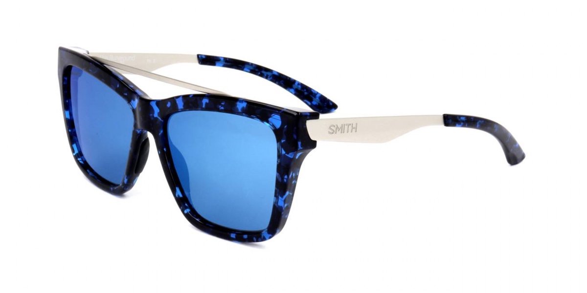 Smith THE RUNAROUND Blue havana palladium 55/16/140 WOMAN Zonnebrillen