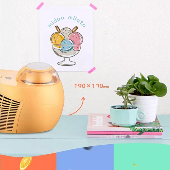 Mini Ijsmachine - Zelfgemaakte Desserts - Thuis Genieten - Snelle Invriestijd - 500ml Capaciteit - Blauw Groen van Merkloos — afbeelding 5