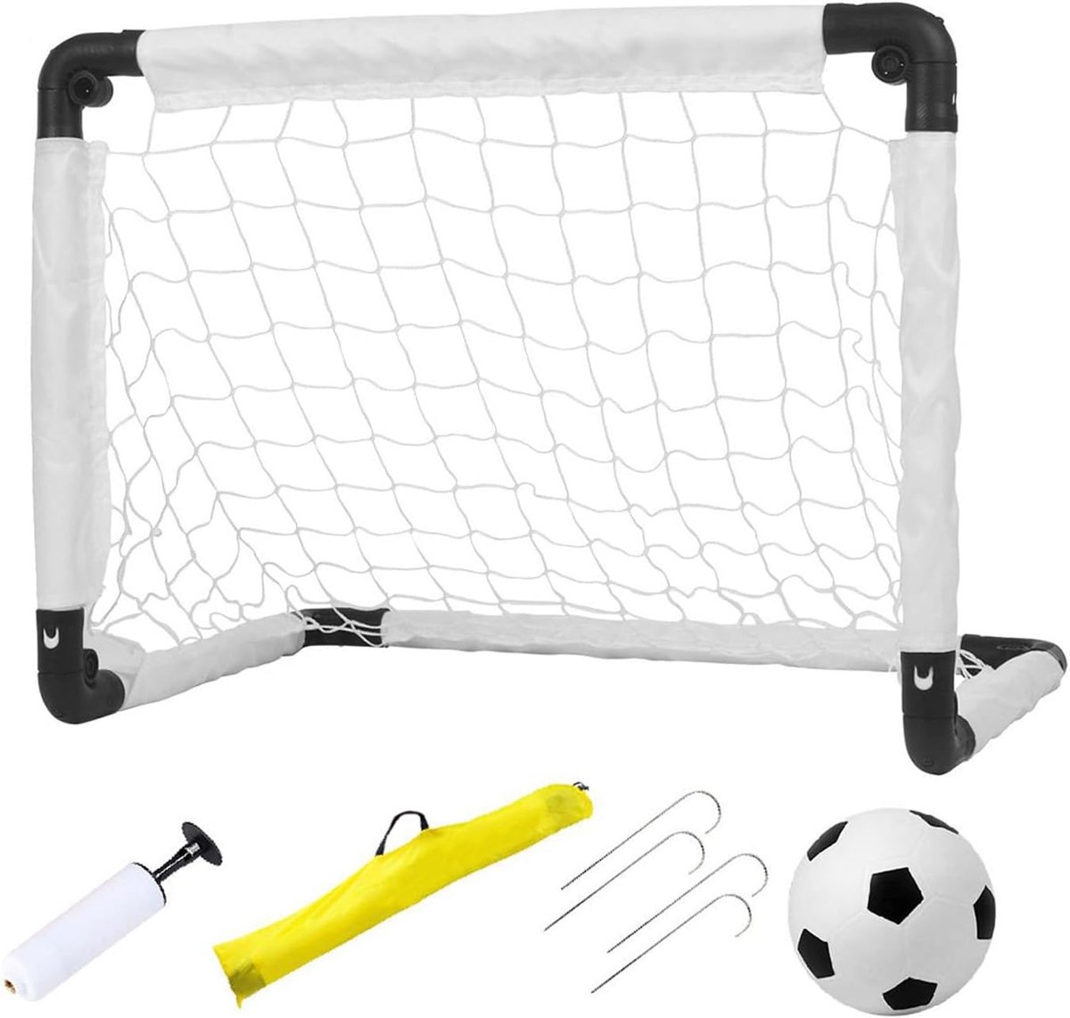 Voetbaldoeltjes Kinderen - Tuindoelen Buiten - Voetbal Training - Draagbaar Met Zak - 60x45x45cm