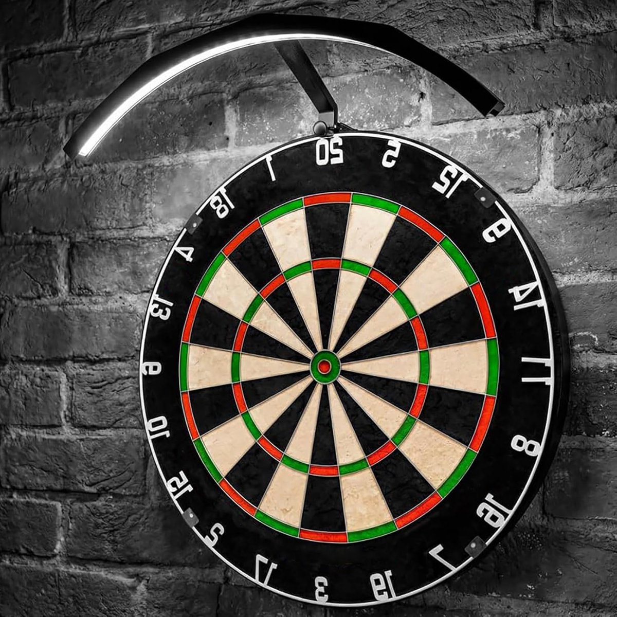 LED Dartbord Verlichting - Dartlamp Ring - Verbeteren Zichtbaarheid - Schaduwvrije 6500K Verlichting - 90 Degree - Zwart