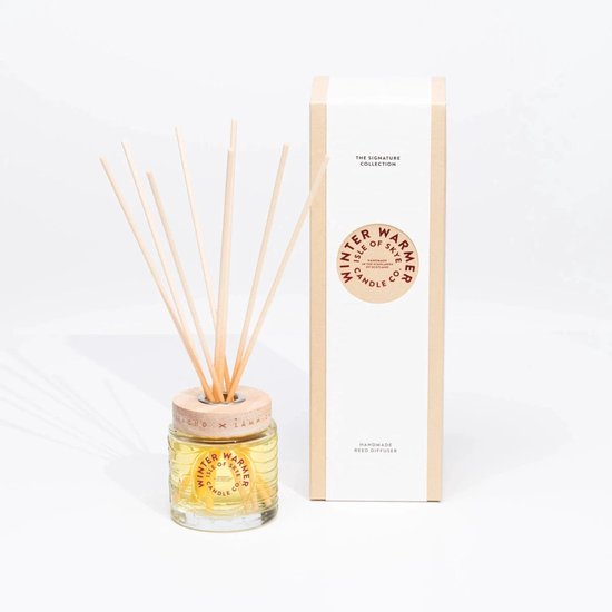 Kerst in huis met de  enige echte Winter Warmer | Reed Diffuser | Gaat zeer lang mee, minimaal 10 weken | Uitsluitend etherische oliën | Made in Scotland