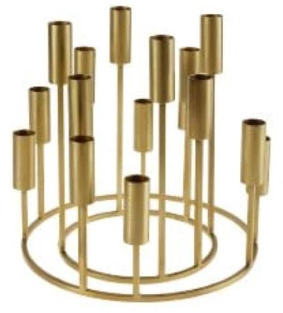 Werner Voss Kaarsenhouder Niva Goud - IJzer - 26,5x27 cm -Werner Voss Divers