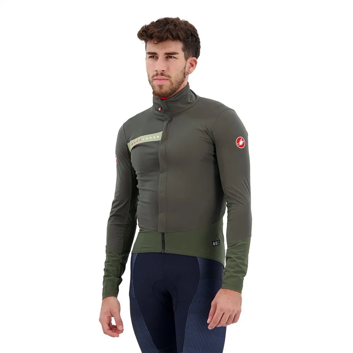 Castelli Beta Ros Jacket - Military Green/Green Tea