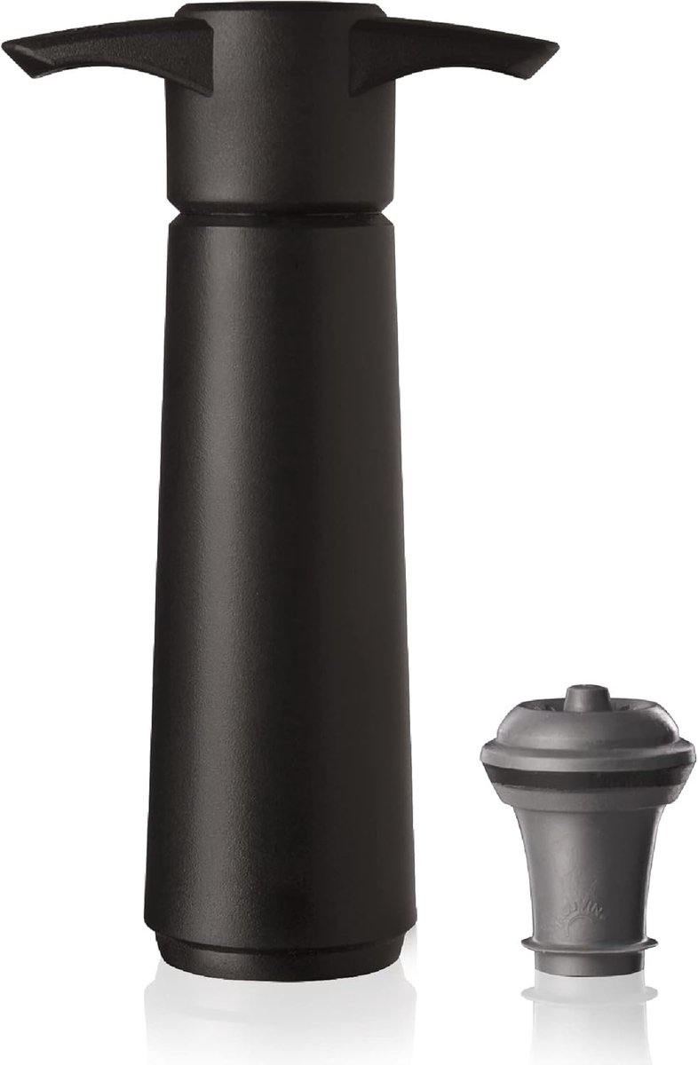 Wijnpomp - Wijnstopper - Fles Bewaren - Herbruikbaar - Compact Formaat - Zwart