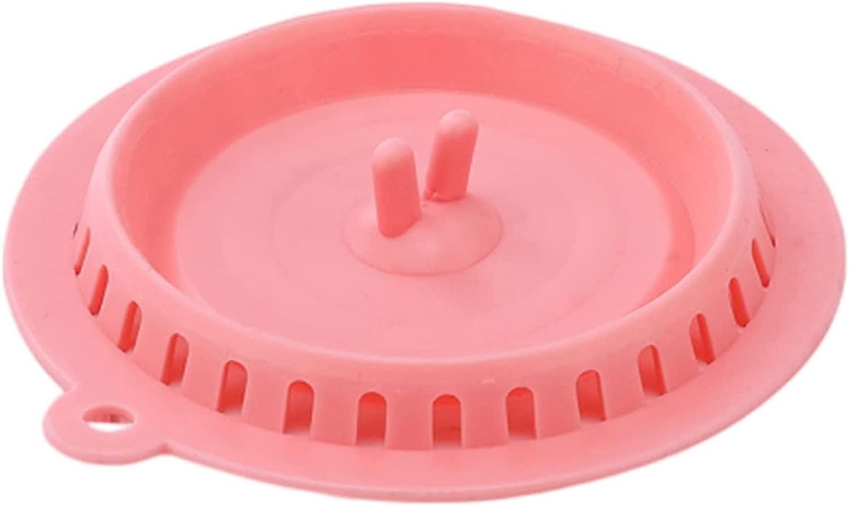 Afvoer Haarvanger - Doucheputje Plug - Voorkomt Verstopping - Opvouwbaar Ontwerp - Roze