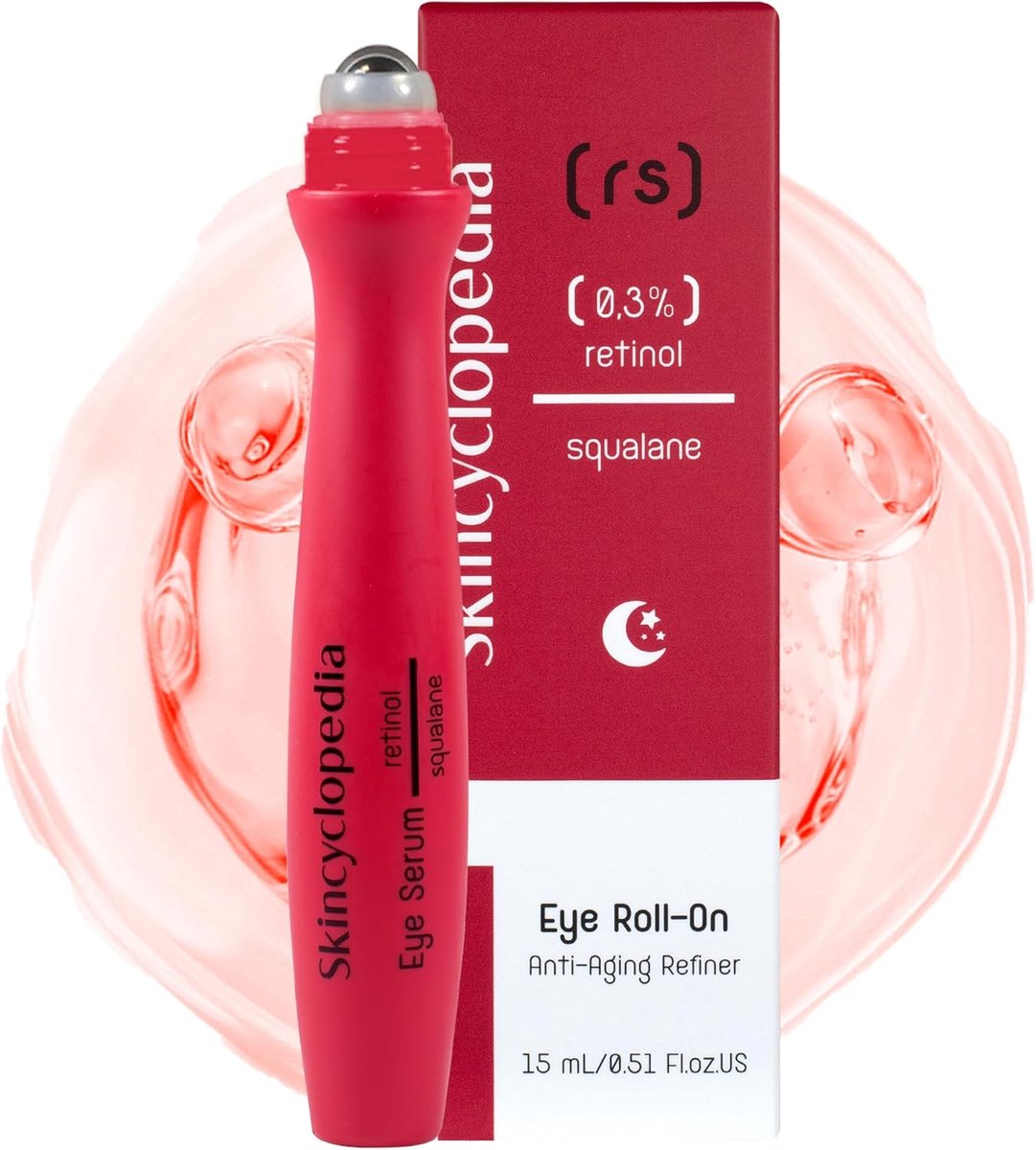 Oogroller Serum - Anti Rimpel Kringen - Oogverzorging Thuis - Verkoelend Direct Effect - 15 ml