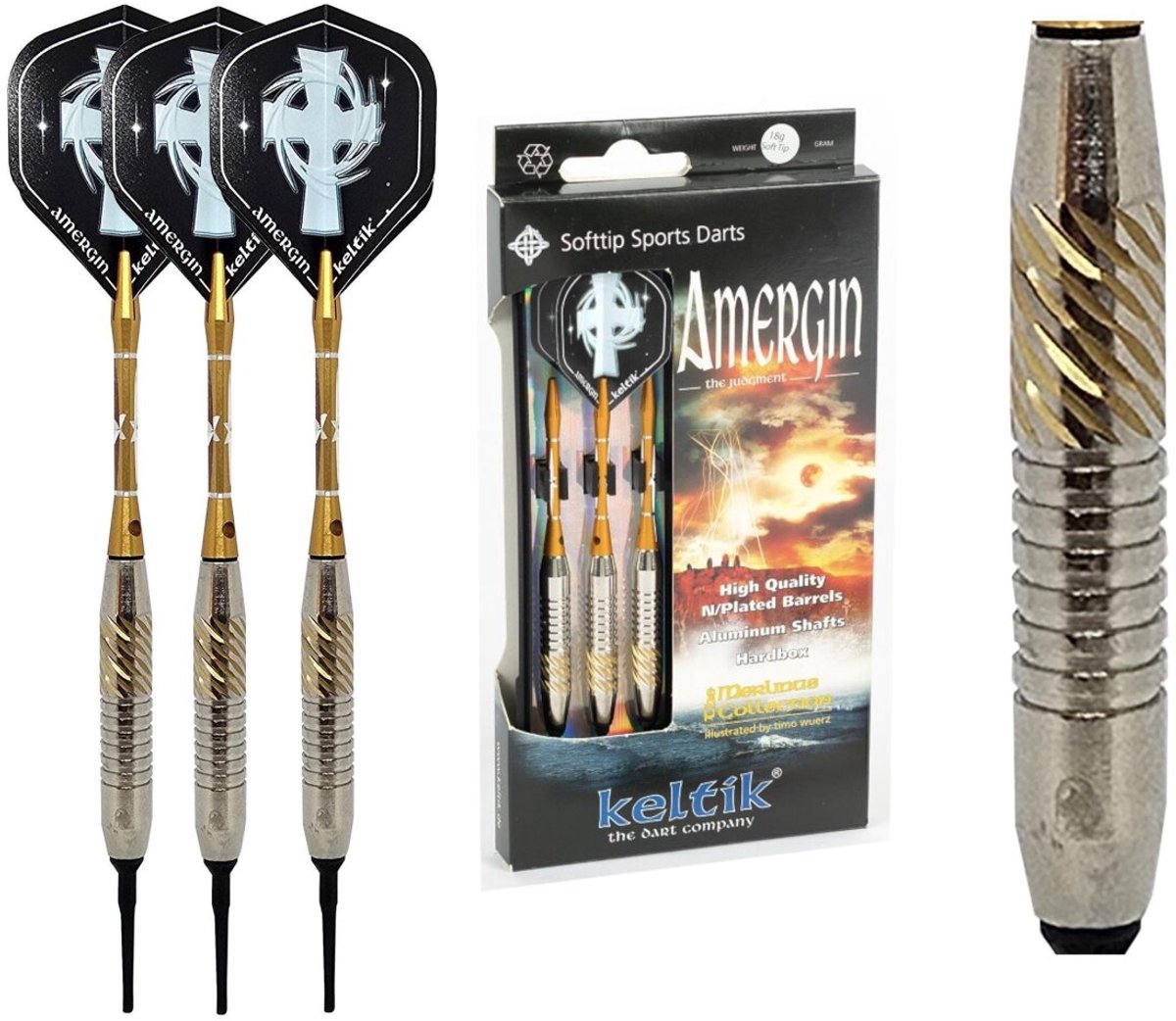 Softdart Pijlen Keltik Amergin 16 g