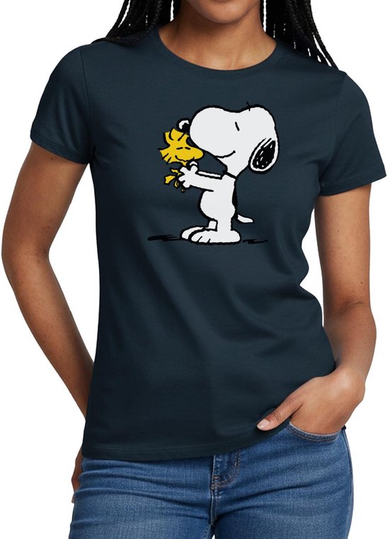 Peanuts Snoopy En Woodstock Vrienden T-Shirt Dames