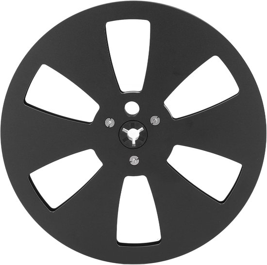 Lege Spoel - Bandspoel Aluminium - Opnemen Geluid - Lichtgewicht Sterke Legering - 7 Inch Diameter - Zwart — afbeelding 3