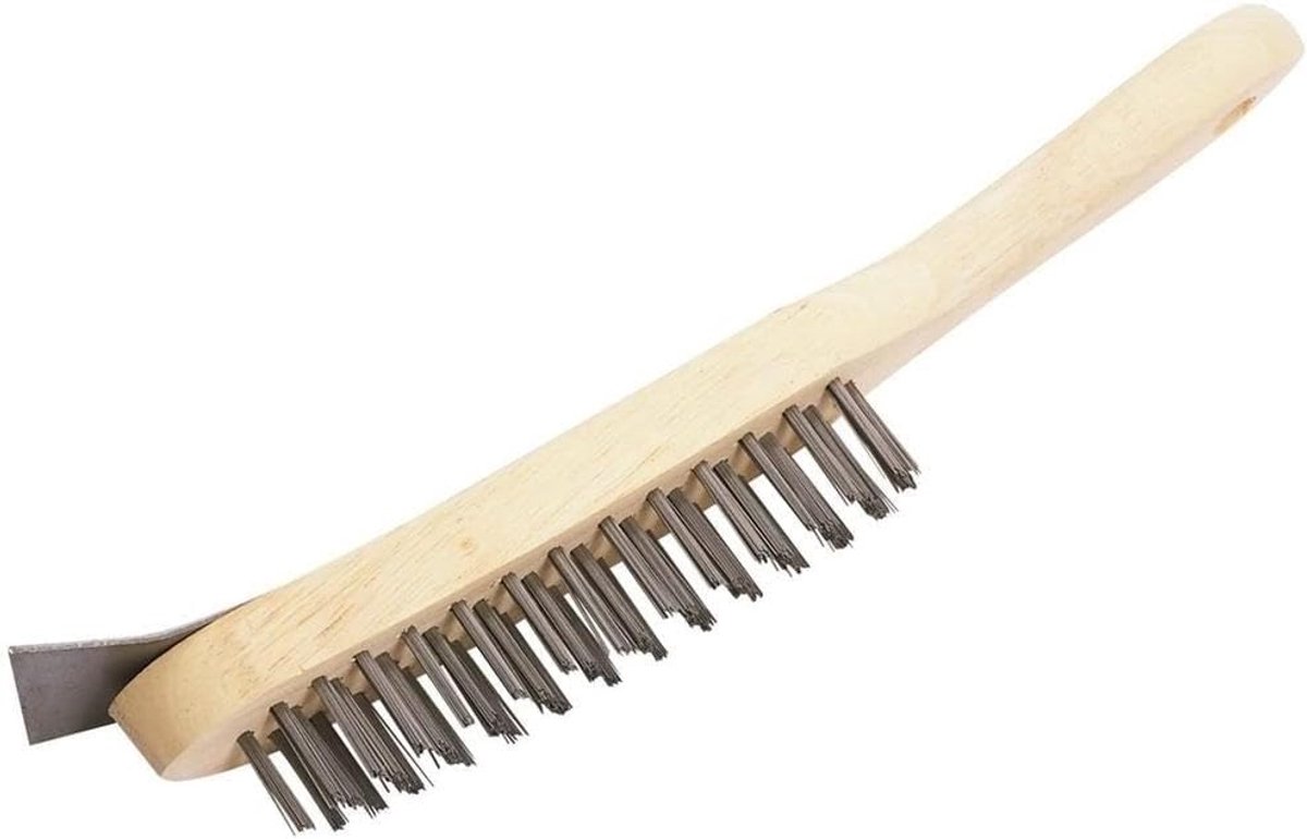 290mm Krasborstel met Schraper - 4 Rij Draad Borstel voor Effectieve Reiniging