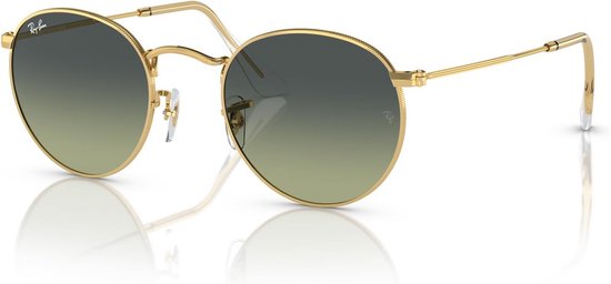 Ray-Ban Rb3447 Ronde Metalen Zonnebril, Goud/Groen Vintage, 53 mm van Ray-Ban — afbeelding 5