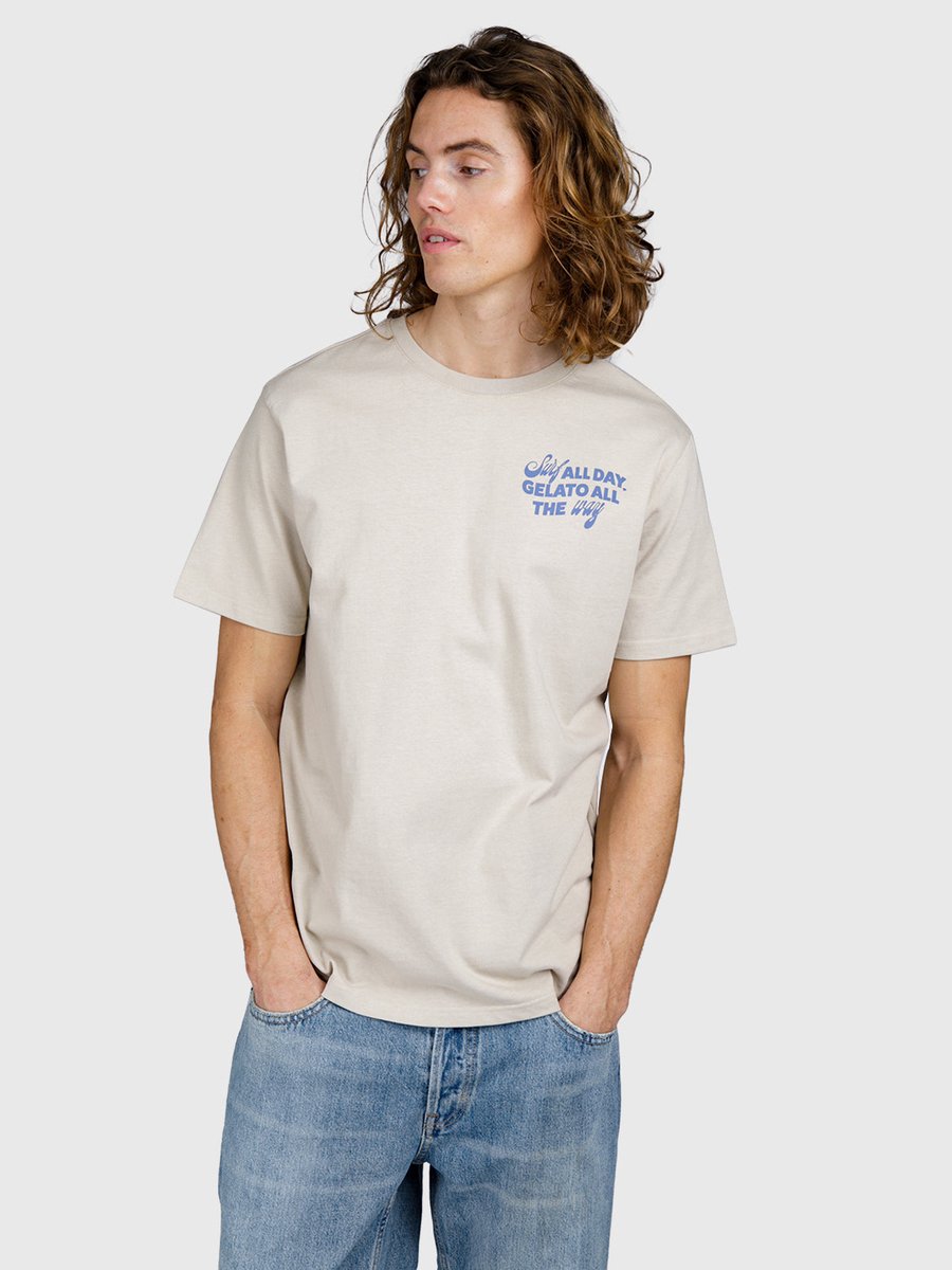 Brunotti Ittalo T-Shirt Feather 100% Katoen Regular Fit M Grijs