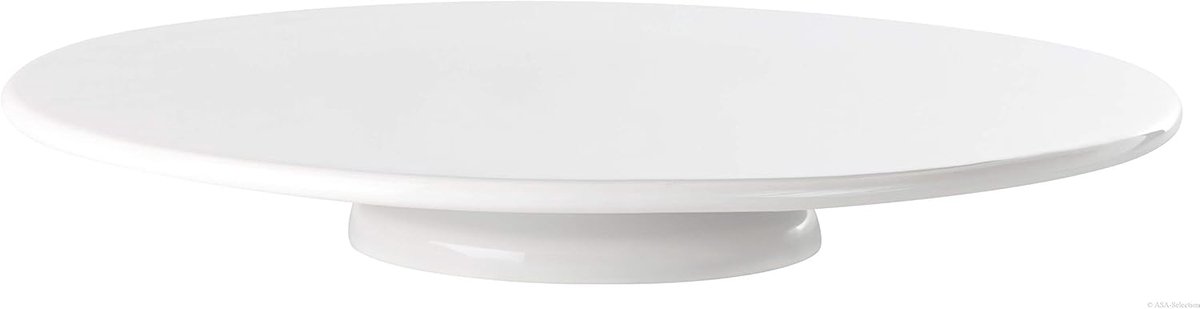 Witte keramische taartplaat 31x31x4 cm
