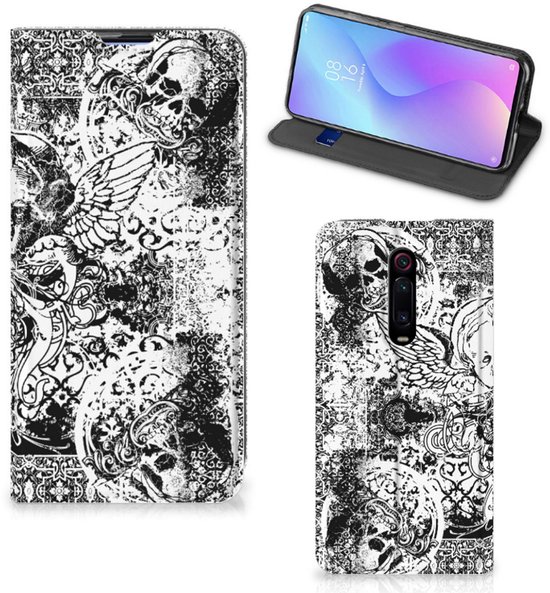 Étui de livre mobile Xiaomi Mi 9T Pro Skulls Angel