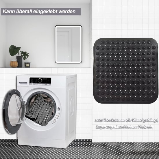 Antislip Douchemat 48 x 48 cm - Veilig en Duurzaam voor Doucheruimtes en Sauna's — afbeelding 3