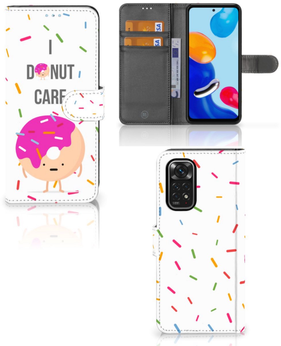 Xiaomi Redmi Note 11/11S Book Cover Donut Roze