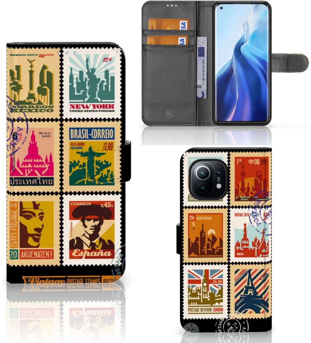 Xiaomi Mi 11 Flip Cover Postzegels
