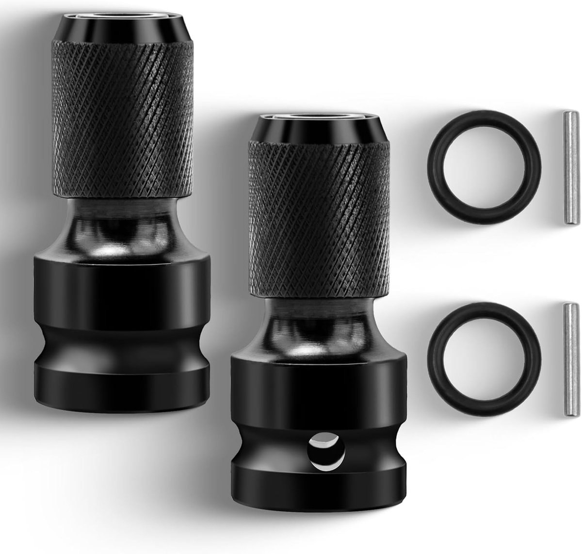 Dopsleuteladapter 1/2 inch naar 1/4 inch - Telescoopconverter met Snelle Ontgrendeling voor Slagratelsleutel en Schroevendraaier Bithouder