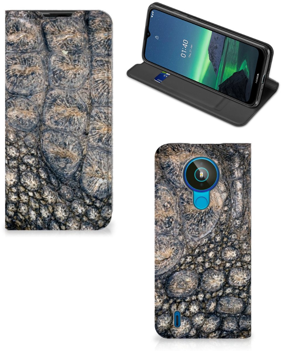 Nokia 1.4 Hoesje maken Krokodillenprint