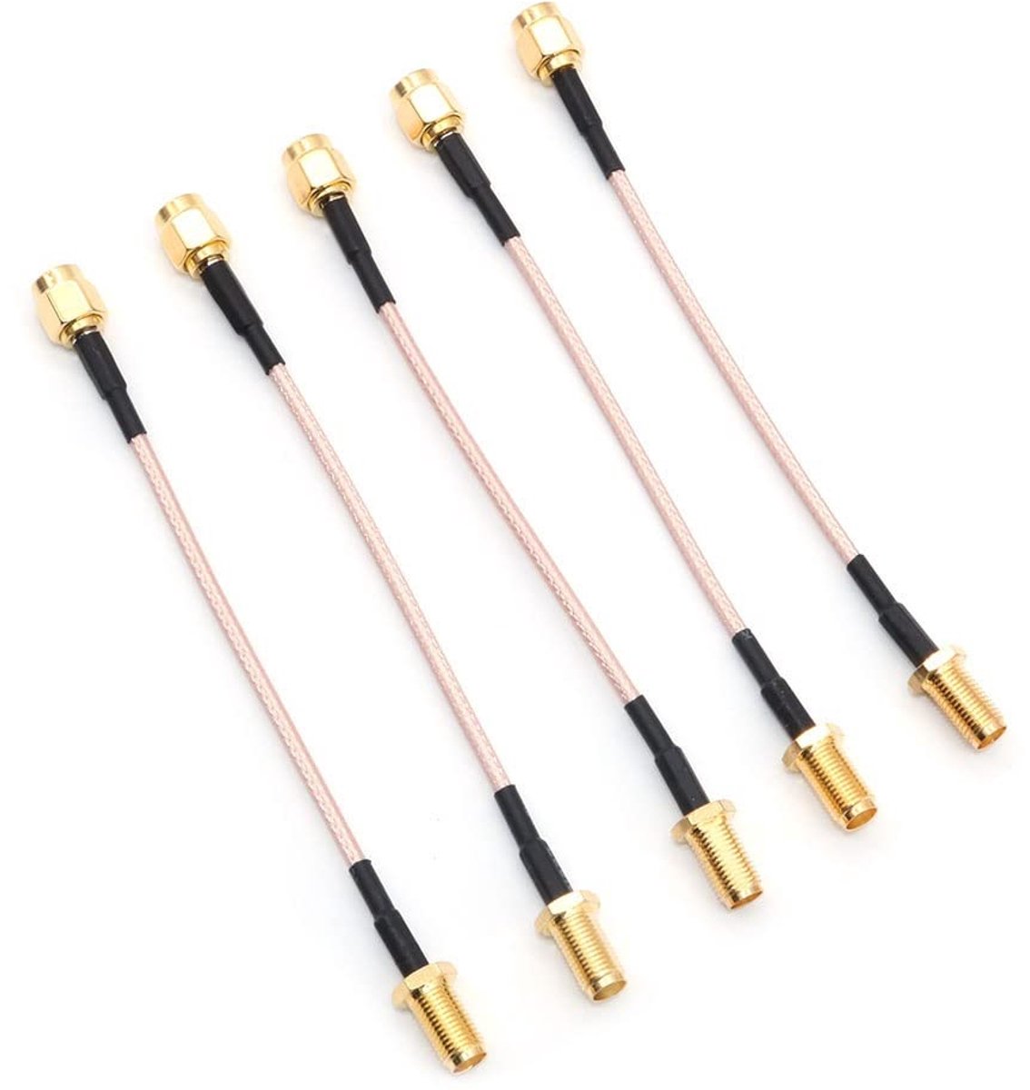 5 STKS SMA-kabel 10 cm - RG178 Coax Connector WiFi Verlengkabel - SMA Mannelijk naar Vrouwelijk