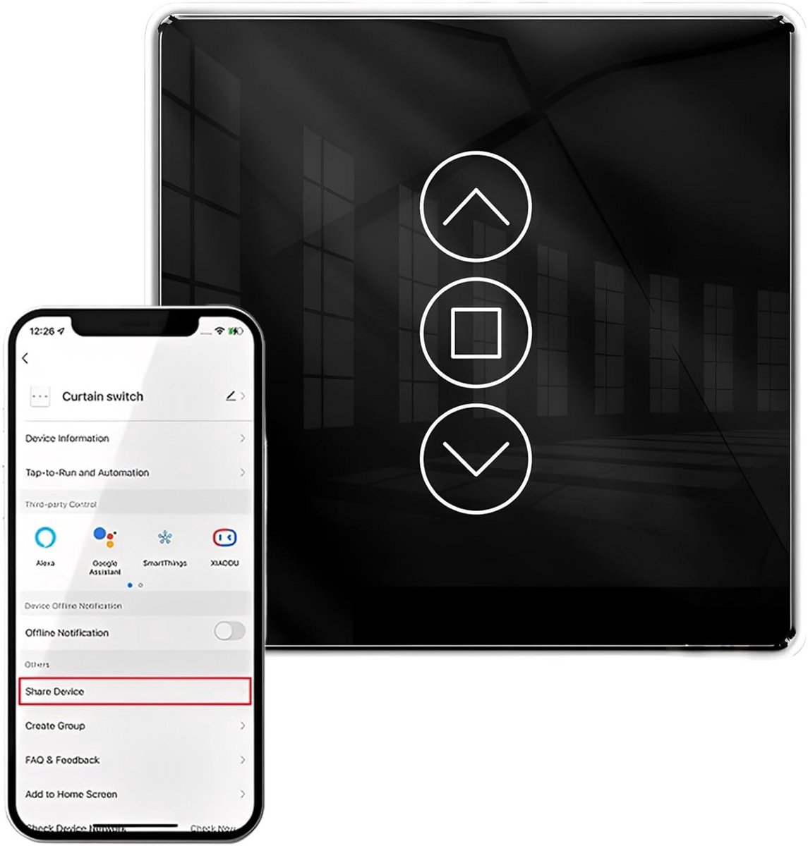 Slimme Wifi Rolluiktimer met Spraakbediening en Percentagefunctie