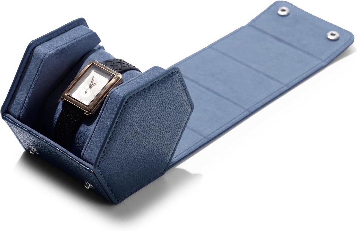 Zeshoekige Opbergdoos voor Horloges - Luxe PU-Leer Presentatiedoos